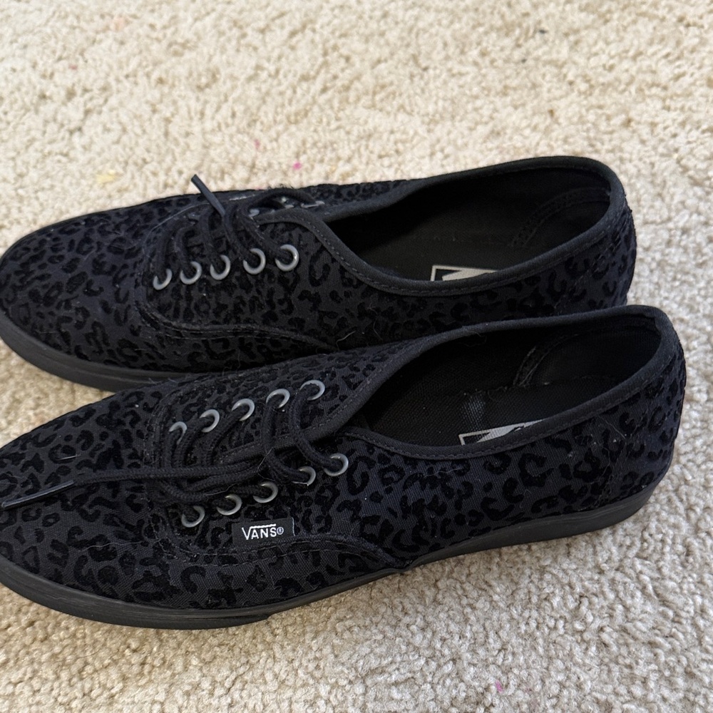 Vans Black and Gray Animal Print Shoes - Picture 2 of 3